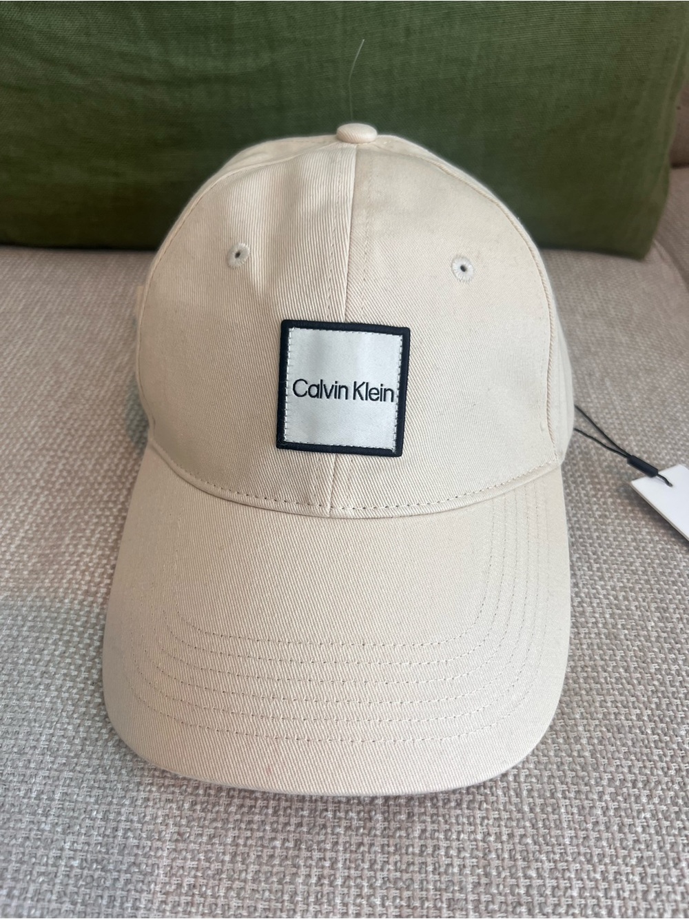 Calvin Klein Beige Logo Baseball Cap